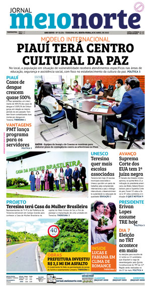 Capa do Jornal Meio Norte - 08/04/2022