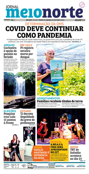 Capa do Jornal Meio Norte - 14/04/2022