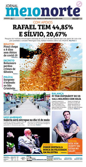 Capa do Jornal Meio Norte - 22/04/2022