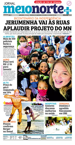 Capa do Jornal Meio Norte - 30/04/2022
