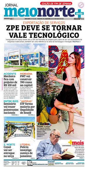 Capa do Jornal Meio Norte - 14/05/2022
