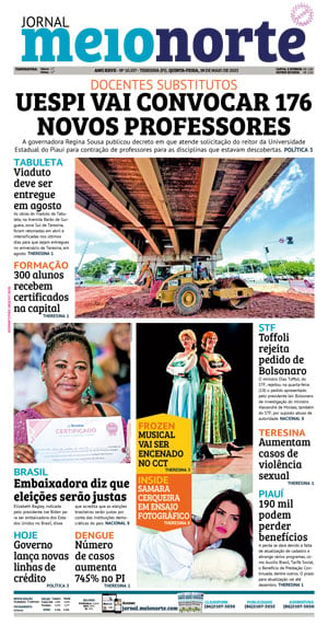 Capa do Jornal Meio Norte - 19/05/2022