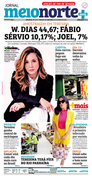 Capa do Jornal Meio Norte - 21/05/2022