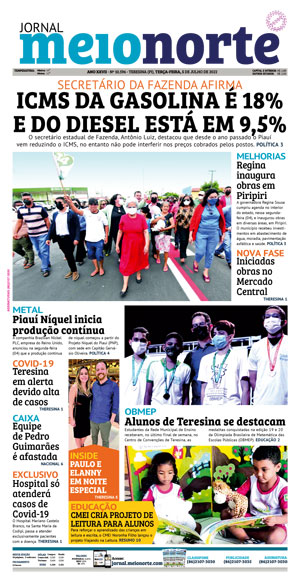 Capa do Jornal Meio Norte - 05/07/2022