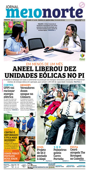 Capa do Jornal Meio Norte - 07/07/2022