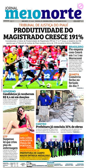 Capa do Jornal Meio Norte - 05/09/2022