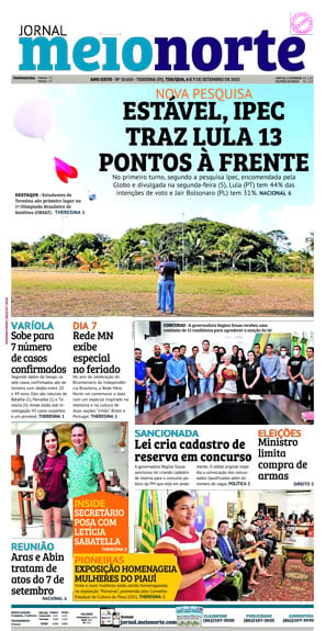 Capa do Jornal Meio Norte - 06/09/2022