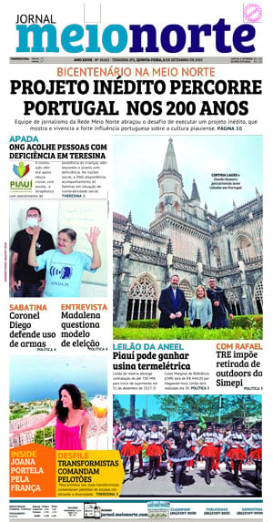 Capa do Jornal Meio Norte - 08/09/2022