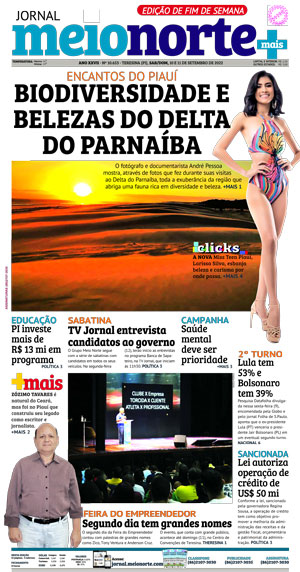 Capa do Jornal Meio Norte - 10/09/2022