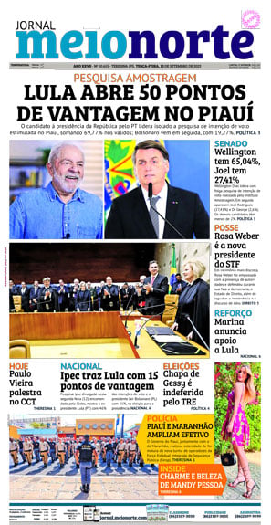 Capa do Jornal Meio Norte - 13/09/2022