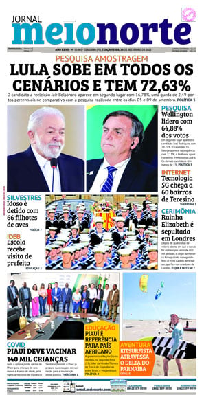 Capa do Jornal Meio Norte - 20/09/2022