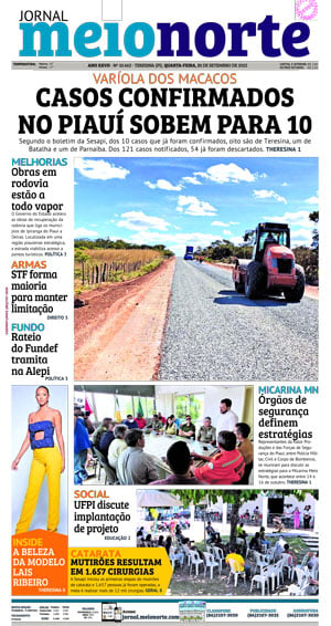Capa do Jornal Meio Norte - 21/09/2022