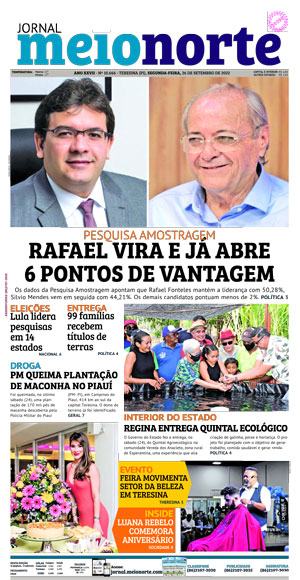 Capa do Jornal Meio Norte - 26/09/2022
