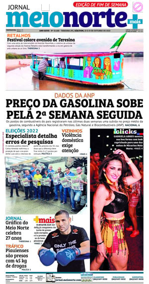Capa do Jornal Meio Norte - 22/10/2022
