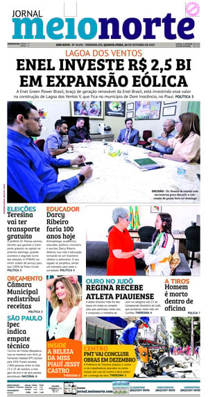 Capa do Jornal Meio Norte - 26/10/2022