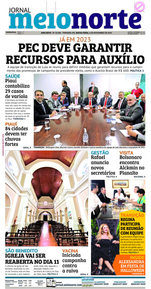 Capa do Jornal Meio Norte - 04/11/2022