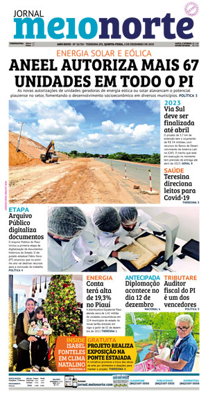Capa do Jornal Meio Norte - 01/12/2022