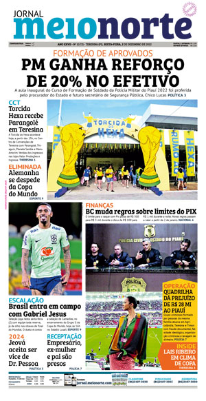 Capa do Jornal Meio Norte - 02/12/2022