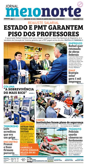 Capa do Jornal Meio Norte - 19/01/2023