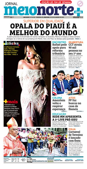 Capa do Jornal Meio Norte - 21/01/2023