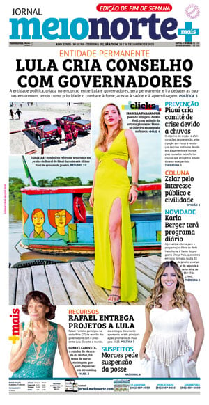 Capa do Jornal Meio Norte - 28/01/2023