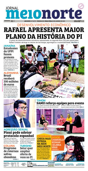 Capa do Jornal Meio Norte - 31/01/2023