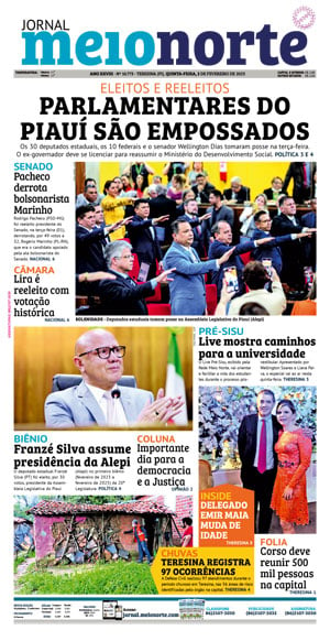 Capa do Jornal Meio Norte - 02/02/2023