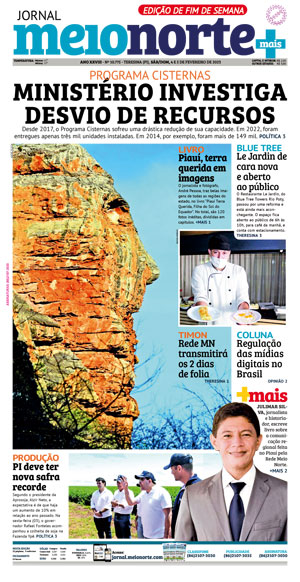 Capa do Jornal Meio Norte - 04/02/2023