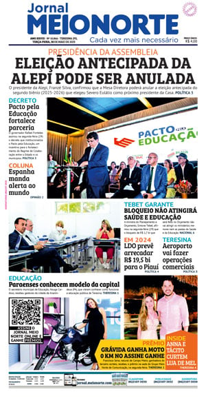 Capa do Jornal Meio Norte - 30/05/2023