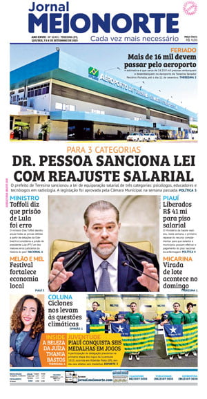 Capa do Jornal Meio Norte - 07/09/2023