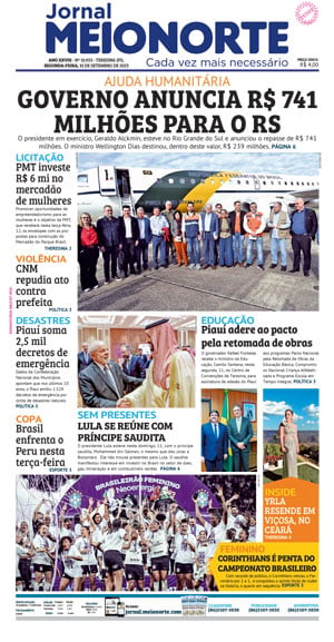 Capa do Jornal Meio Norte - 11/09/2023