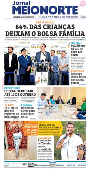 Capa do Jornal Meio Norte - 12/09/2023
