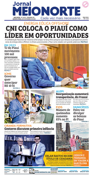 Capa do Jornal Meio Norte - 13/09/2023