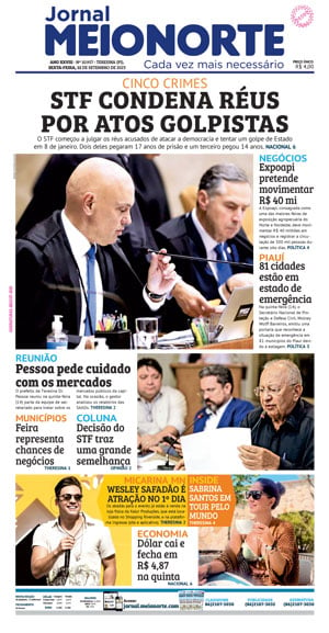 Capa do Jornal Meio Norte - 15/09/2023
