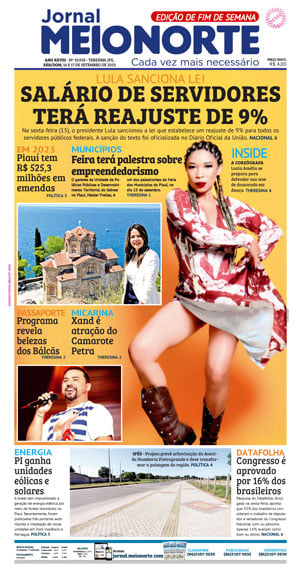 Capa do Jornal Meio Norte - 16/09/2023
