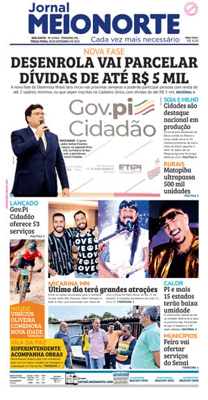 Capa do Jornal Meio Norte - 19/09/2023