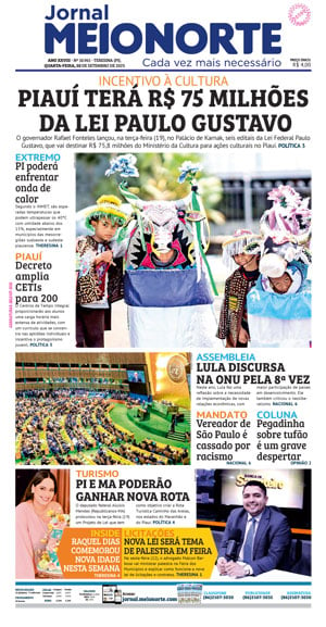 Capa do Jornal Meio Norte - 20/09/2023