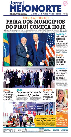 Capa do Jornal Meio Norte - 21/09/2023