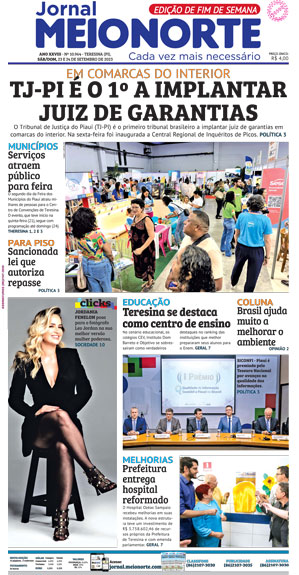 Capa do Jornal Meio Norte - 23/09/2023