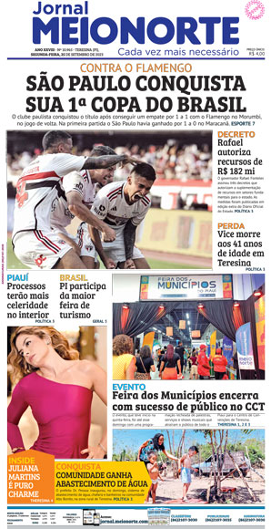 Capa do Jornal Meio Norte - 25/09/2023