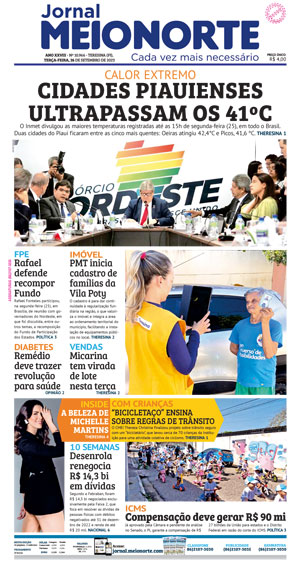 Capa do Jornal Meio Norte - 26/09/2023
