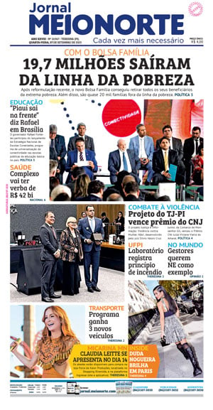 Capa do Jornal Meio Norte - 27/09/2023