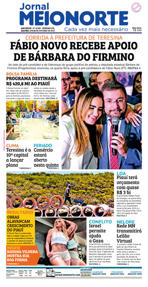 Capa do Jornal Meio Norte - 19/10/2023