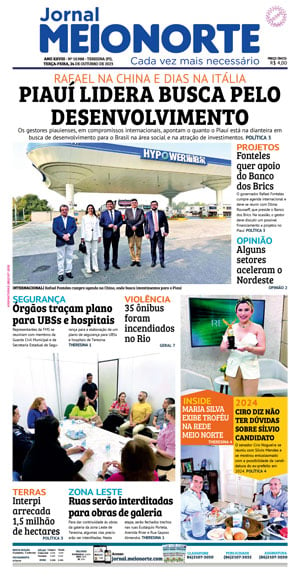 Capa do Jornal Meio Norte - 24/10/2023