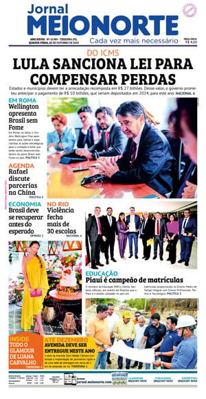 Capa do Jornal Meio Norte - 25/10/2023