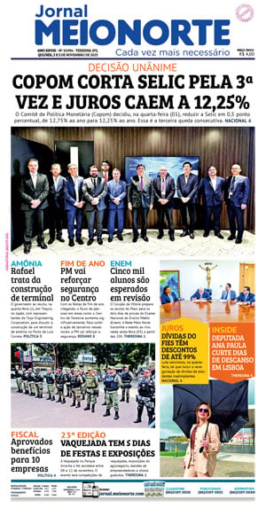 Capa do Jornal Meio Norte - 02/11/2023