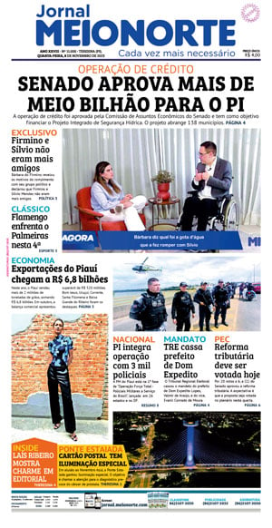 Capa do Jornal Meio Norte - 08/11/2023