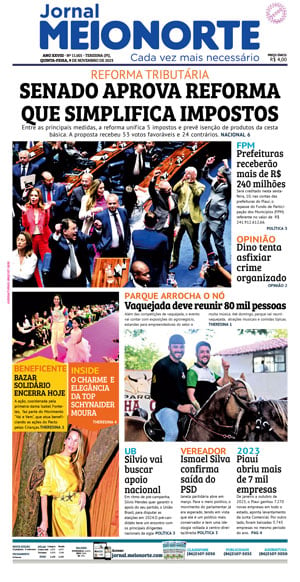 Capa do Jornal Meio Norte - 09/11/2023