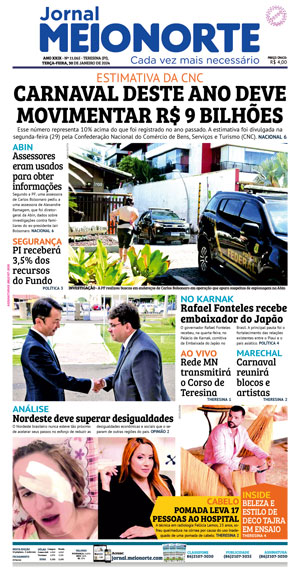Página 1 do Jornal meionorte