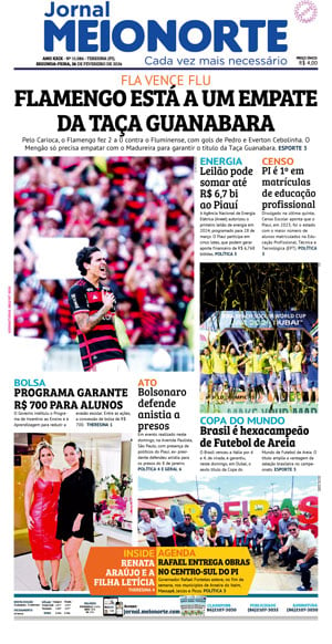 Capa do Jornal Meio Norte - 26/02/2024